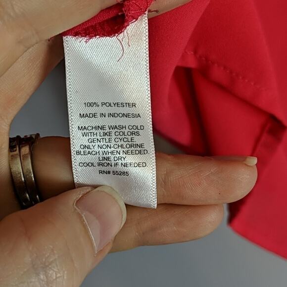 EUC Express Bright Pink Blouse, S - Picture 6 of 6